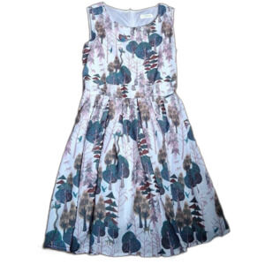 Forest Print Sleeveless Dress